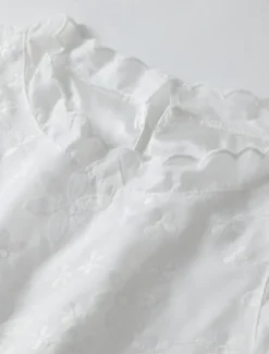 Hot Women's Mini Dress Dress Graduation Dress Lace Dress Sundress Fashion Casual Daily Loose Fit Plain Sleeveless Crew Neck Summer Spring Women White Dresses