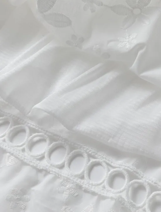 Hot Women's Mini Dress Dress Graduation Dress Lace Dress Sundress Fashion Casual Daily Loose Fit Plain Sleeveless Crew Neck Summer Spring Women White Dresses