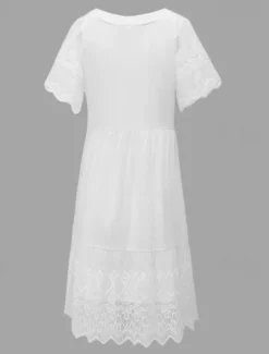 Best Women's Mini Dress Dress Lace Dress Casual Dress A Line Dress Maxi A Line Street Holiday Date Regular Fit Short Sleeve V Neck Summer Women White Dresses