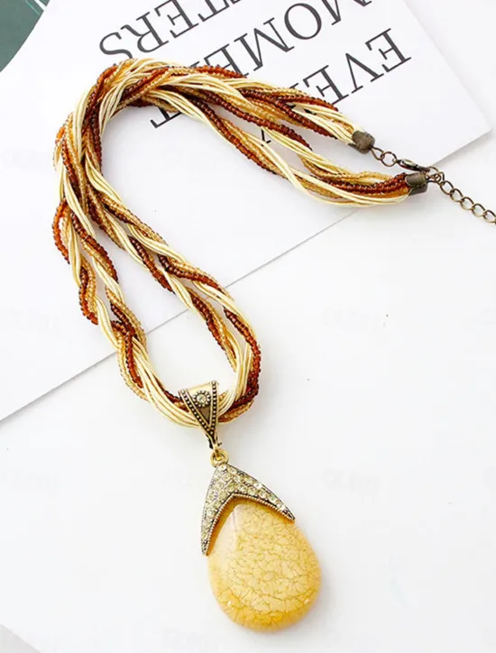 Discount Women's necklace Archaistic Outdoor Geometry Necklaces Women Trendy Jewelry
