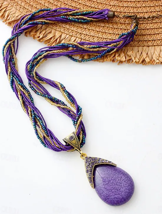 Discount Women's necklace Archaistic Outdoor Geometry Necklaces Women Trendy Jewelry