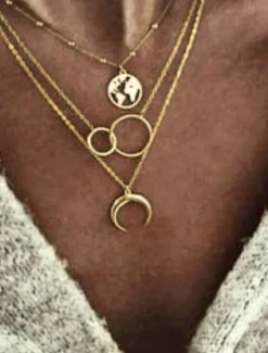 Women's necklace Chic & Modern Street Geometry Necklaces / Gold / Silver / Fall / Winter / Spring Women Trendy Jewelry