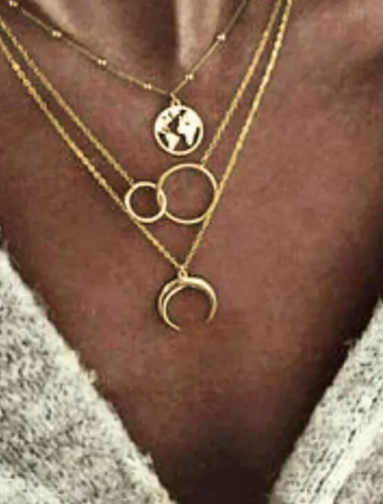 Women's necklace Chic & Modern Street Geometry Necklaces / Gold / Silver / Fall / Winter / Spring Women Trendy Jewelry