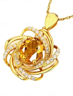 Women's necklace Fashion Outdoor Gem Necklaces Women Trendy Jewelry