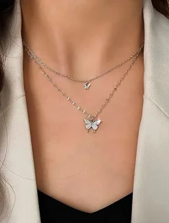 Women's necklace Fashion Outdoor Butterfly Necklaces Women Trendy Jewelry