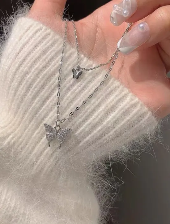 Women's necklace Fashion Outdoor Butterfly Necklaces Women Trendy Jewelry