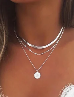 Outlet Women's necklace Fashion Outdoor Geometry Necklaces Women Trendy Jewelry