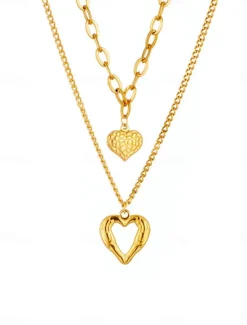 Best Women's necklace Fashion Outdoor Heart Necklaces Women Trendy Jewelry