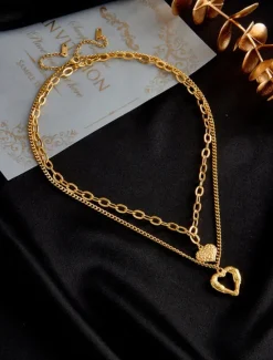 Best Women's necklace Fashion Outdoor Heart Necklaces Women Trendy Jewelry