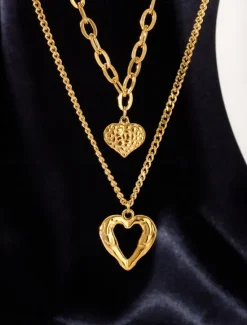 Best Women's necklace Fashion Outdoor Heart Necklaces Women Trendy Jewelry