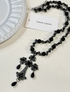 Online Women's necklace Punk & Gothic Street Geometry Necklaces Women Trendy Jewelry