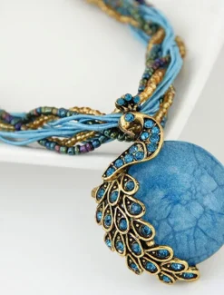 Discount Women's necklace Textured Street Geometry Necklaces Women Trendy Jewelry