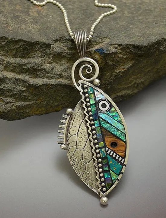 Outlet Women's necklace Vintage Outdoor Leaf Necklaces Women Trendy Jewelry