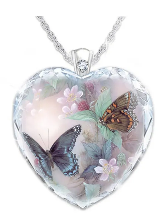 Sale Women's necklace Vintage Outdoor Butterfly Necklaces / Spring / Summer / Fall / Winter / Red Women Trendy Jewelry