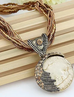 Women's necklace Vintage Outdoor Geometry Necklaces Women Trendy Jewelry