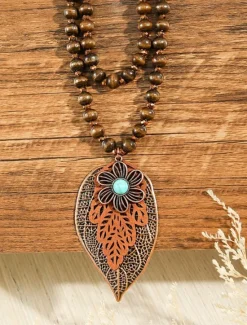Clearance Women's necklace Vintage Street Leaf Necklaces Women Trendy Jewelry