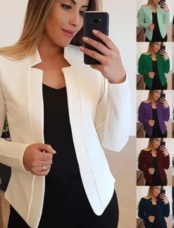 Discount Women'S New Fashion Blazer Clean Fit Long-Sleeved Cardigan Casual Suit Jacket Top Women Blazers & Suits