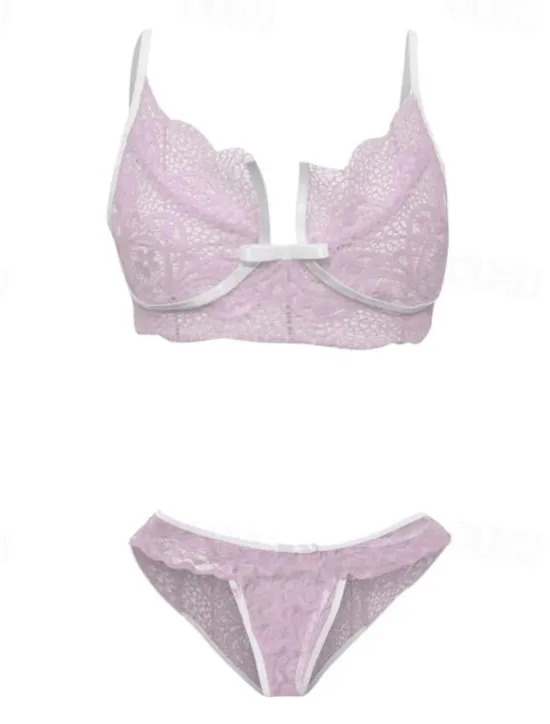 Outlet Women'S New Sexy Lingerie Flirtatious Three-Point High Elastic Female Lace Suit Erotic Underwear Home Outfits Women Lingerie
