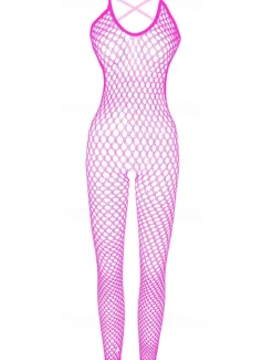 Sale Women's Normal Bodysuit Sexy Solid Color Sleeveless Backless Cut Out Home Holiday Skinny Black White Pink All Seasons Women Bodysuits