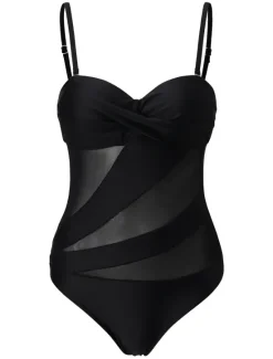 Best Women's Normal Bodysuit Vacation Solid Color Sleeveless Strap Mesh Tummy Control Party Daily Regular Fit Black Wine Navy Blue Summer Women Bodysuits