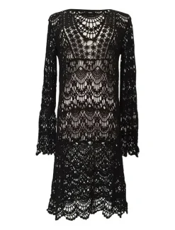Hot Women's Normal Mini Dress White Dress Boho Chic Dresses Boho Dress White Boho Dress Vacation Fashion Sexy Vacation Athleisure Holiday Regular Fit Pure Color 3/4 Length Sleeve V Neck Plunge Black Women White Dresses