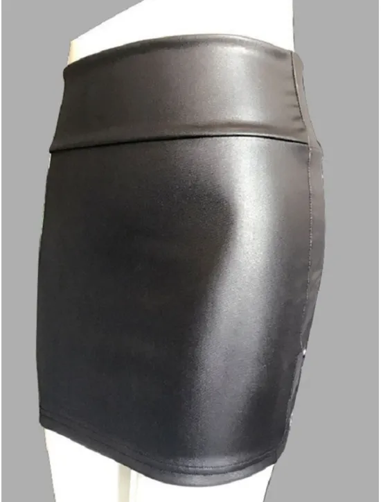 Best Women's Normal Pencil Bodycon Work Skirts Sexy Mini High Waist Skirts Solid Colored Inelastic Holiday Casual Daily Black Red Brown Summer PU Faux Leather Women Skirts