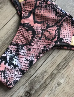 Women's Normal Swimwear Bikini 2 Piece Thong Swimsuit Open Back Cut Out Sexy Vacation Sexy Leopard Color Block Strap Bathing Suits Women Bikinis