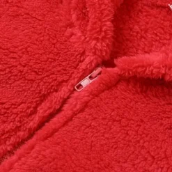 Best Women's Onesie Pure Color Warm Fashion Plush Home Daily Bed Sherpa Warm Hoodie Long Sleeve Hole Fall Winter Home Outfits Women Sleepwear
