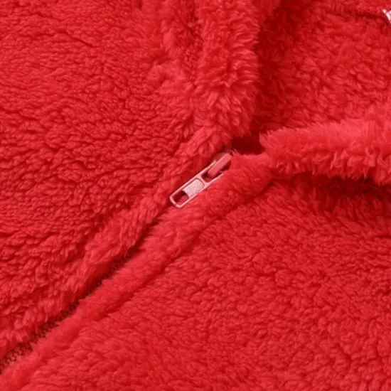 Best Women's Onesie Pure Color Warm Fashion Plush Home Daily Bed Sherpa Warm Hoodie Long Sleeve Hole Fall Winter Home Outfits Women Sleepwear