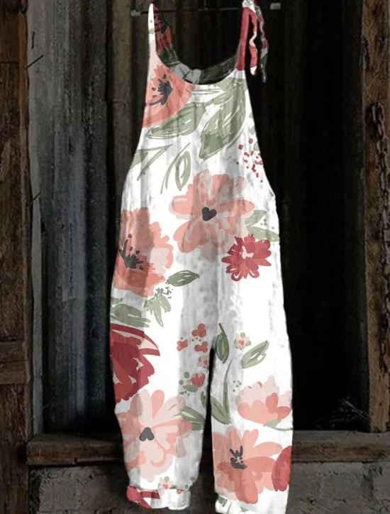 Hot Women's Overall Solid Color Active Going out Weekend Straight Loose Fit Strap White Pink Red S M L Fall Women Overalls
