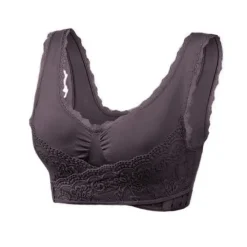 Discount Women's Oversized Lace Sports Bras Cross Front Side Buckle Wire Free Bra Yoga Workout Activewear Home Outfits Women Lingerie