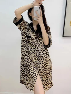 Hot Women's Pajamas Active Home Crew Neck Summer Spring Women Sleepwear