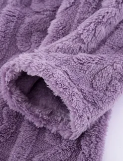 Hot Women's Pajamas Nightgown Pure Color Simple Comfort Comfrt Home Fleece Crew Neck Spring Fall Home Outfits Women Sleepwear
