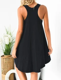 New Women's Pajamas Nightgown Nighty Pjs Pure Color Comfort Soft Home Vacation Sleeveless Spring Summer Army Green Home Outfits Women Sundresses
