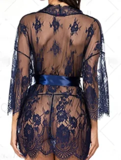 Online Women's Pajamas Nightgown Nightshirt Dress Pure Color Simple Casual Soft Home Daily Bed Breathable V Wire Long Sleeve Summer Spring Home Outfits Women Lingerie