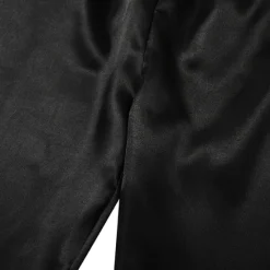 Women's Pajamas Robes Gown Nightgown Pjs 5 Pieces Pure Color Fashion Simple Retro Party Home Bed Satin Silk V Wire Long Sleeve Strap Top Pant Elastic Waist Belt Included Spring Fall Home Outfits Women Pajama-Setter