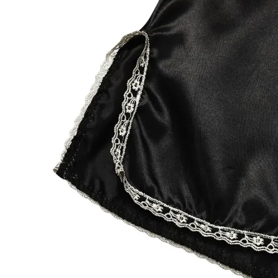 Women's Pajamas Robes Gown Nightgown Pjs 5 Pieces Pure Color Fashion Simple Retro Party Home Bed Satin Silk V Wire Long Sleeve Strap Top Pant Elastic Waist Belt Included Spring Fall Home Outfits Women Pajama-Setter