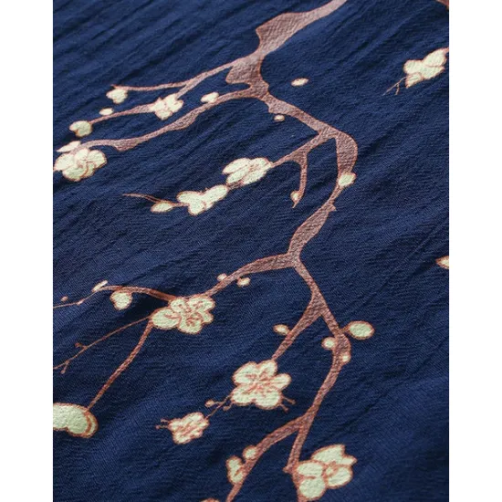 New Women's Pajamas Sets Floral Fashion Comfort Home Daily Bed Cotton And Linen Breathable Crew Neck Short Sleeve T shirt Tee Shorts Elastic Waist Summer Spring Home Outfits Women Pajama-Setter