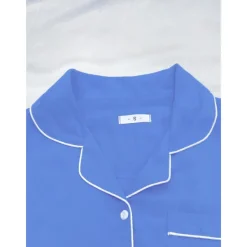 Best Women's Pajamas Sets Pure Color Fashion Comfort Home Daily Bed Rayon Breathable Lapel Short Sleeve Shirt Shorts Button Pocket Summer Spring Home Outfits Women Pajama-Setter
