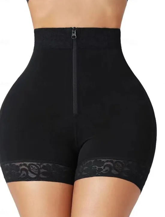 Clearance Women's Panties Hip Enhancer Shapewear Zipper Tummy Control Fajas Shorts High Waisted Body Shaper Boyshort Underwear Home Outfits Women Shapewear