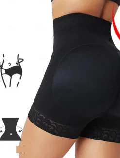 Clearance Women's Panties Hip Enhancer Shapewear Zipper Tummy Control Fajas Shorts High Waisted Body Shaper Boyshort Underwear Home Outfits Women Shapewear
