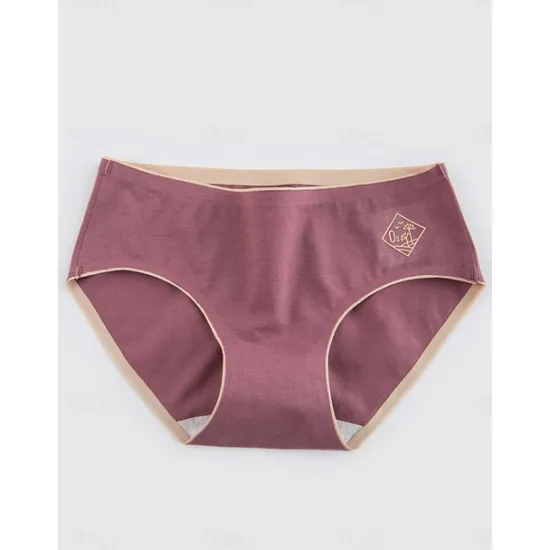 Women's Panties Pure Color Simple Daily Bed Cotton Breathable Summer Spring Home Outfits Women Lingerie