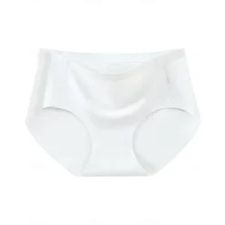 Outlet Women's Panties Pure Color Simple Daily Bed Ice Silk Breathable Summer Spring Home Outfits Women Lingerie