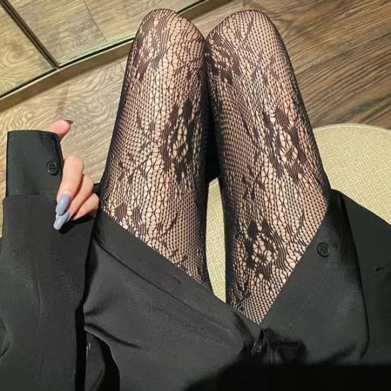 Online Women's Panty Hose Wedding Work Holiday Flower Sexy Lolita Elastic 1 Pair Women Socks