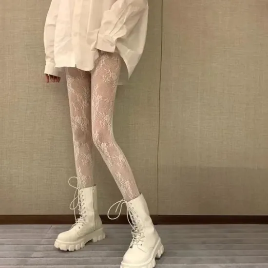Online Women's Panty Hose Wedding Work Holiday Flower Sexy Lolita Elastic 1 Pair Women Socks