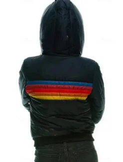 New Women's Parka Outdoor Street Daily Fall Winter Regular Coat Regular Fit Windproof Warm Comtemporary Stylish Casual Jacket Long Sleeve Color Block Stripes with Pockets Full Zip Lake blue Black Dark Women Puffers & Parka