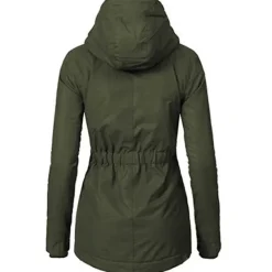 Sale Women's Parka Waterproof Puffer Jacket Thermal Warm Heated Coat Fleece Lined Winter Coat Windproof Outdoor Zip up Hooded Coat Sports Hiking Jacket Purple Pink Women Women's Jacket
