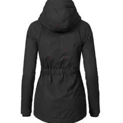 Sale Women's Parka Waterproof Puffer Jacket Thermal Warm Heated Coat Fleece Lined Winter Coat Windproof Outdoor Zip up Hooded Coat Sports Hiking Jacket Purple Pink Women Women's Jacket
