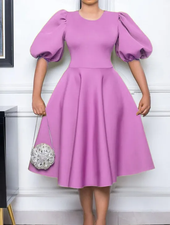 Hot Women's Party Dress Homecoming Dress Cocktail Dress Ruched Crew Neck Short Sleeve Midi Dress Wedding Guest Birthday Black White Summer Spring Women Cocktail Dress