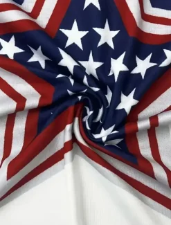 Sale Women's Patriotic T Shirt Flag American Flag National Flag Casual Red White And Blue Short Sleeve Round Neck Regular Tops Daily Print Blue Summer Women Independence Day Top